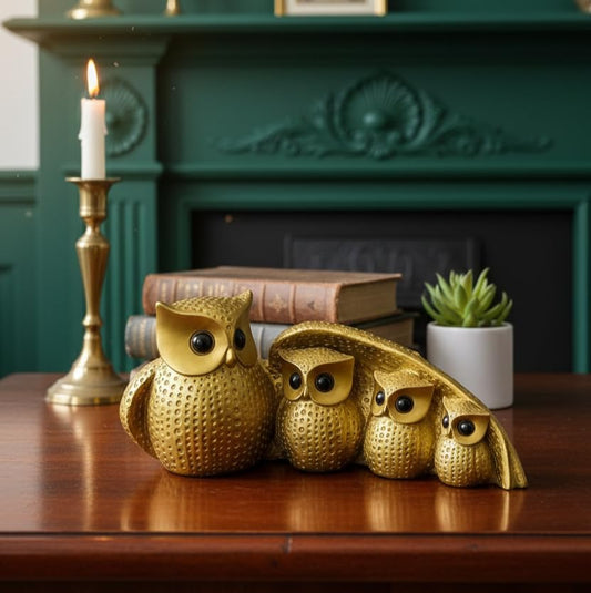 Decorative Owl Statue Home Decor