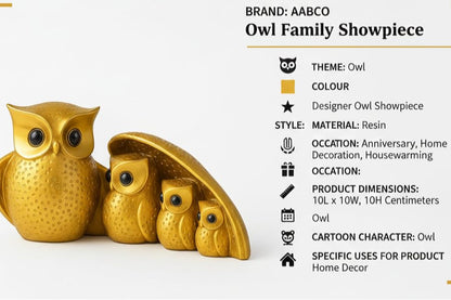 Decorative Owl Statue Home Decor