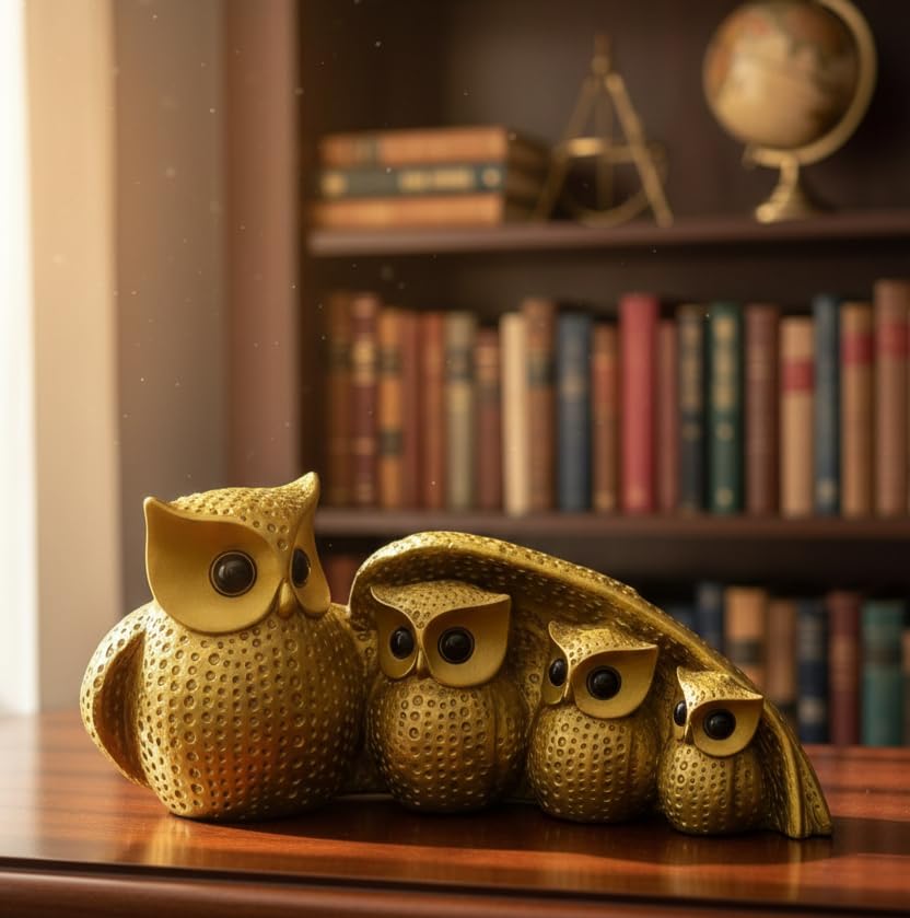Decorative Owl Statue Home Decor